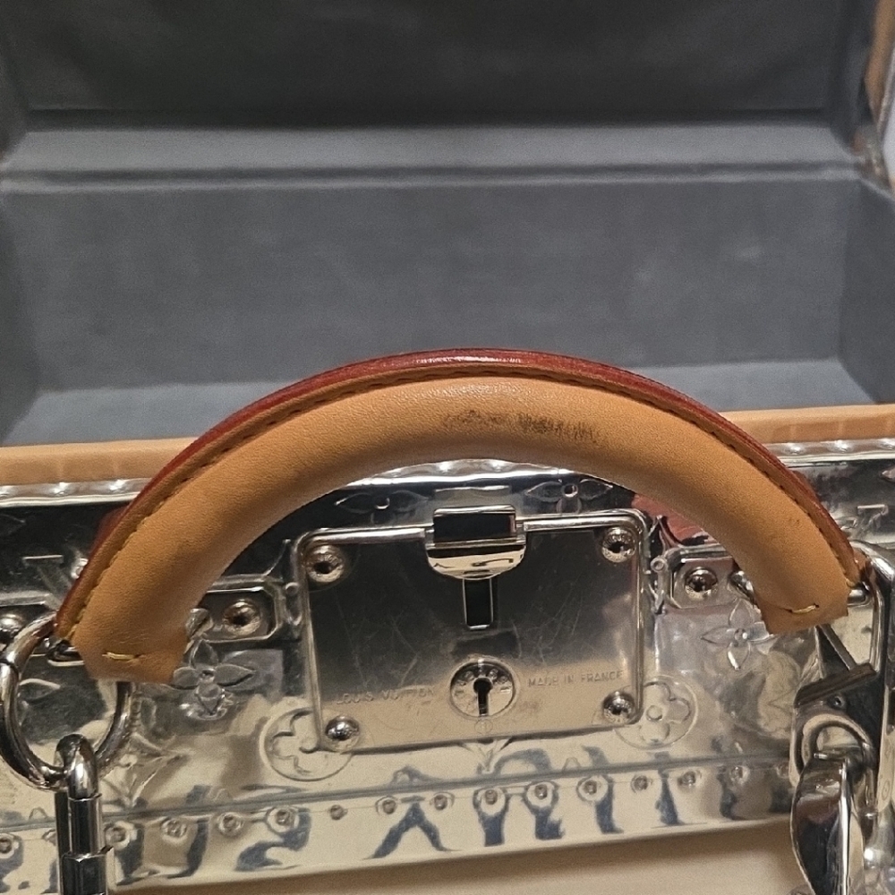 Louis Vuitton Silver and Tan Travel Bag - Picture 9 of 15